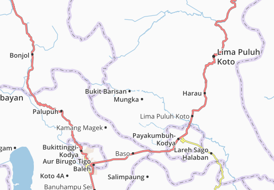 Bukit Barisan Map