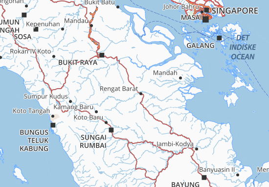 Indragiri Hulu Map