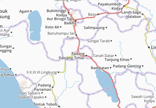 Padang Panjang-Kodya Map