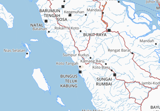 Kaart Plattegrond Kota Padang Panjang