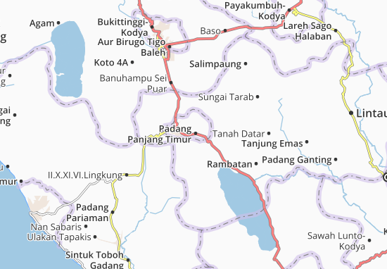 Karte Stadtplan Padang Panjang Timur