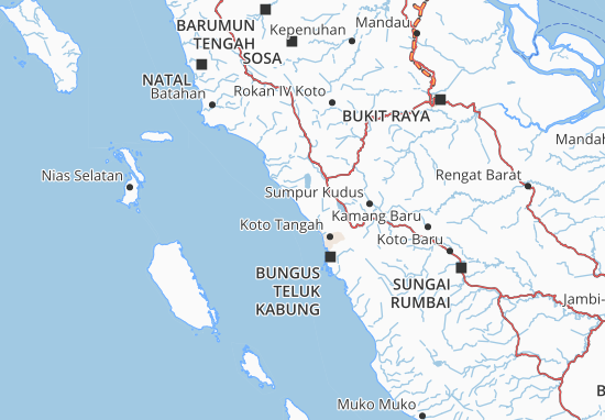 Kaart Plattegrond Kota Pariaman