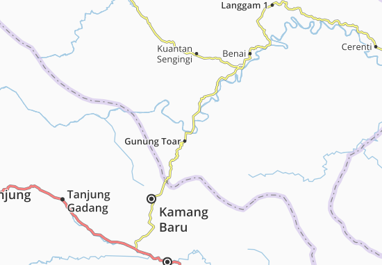Karte Stadtplan Gunung Toar
