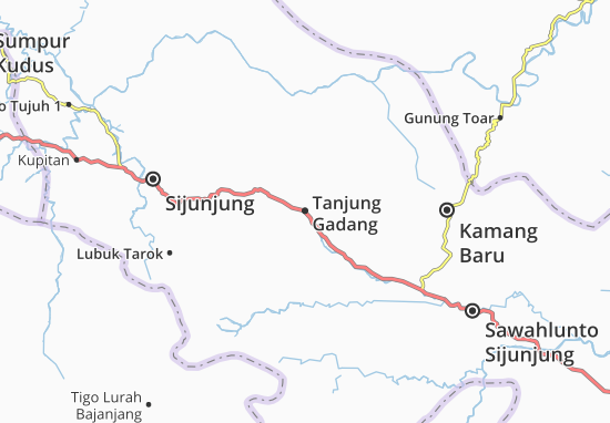 Karte Stadtplan Tanjung Gadang