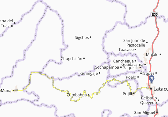 Karte Stadtplan Chugchillán