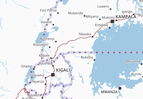 Mapa Isingiro