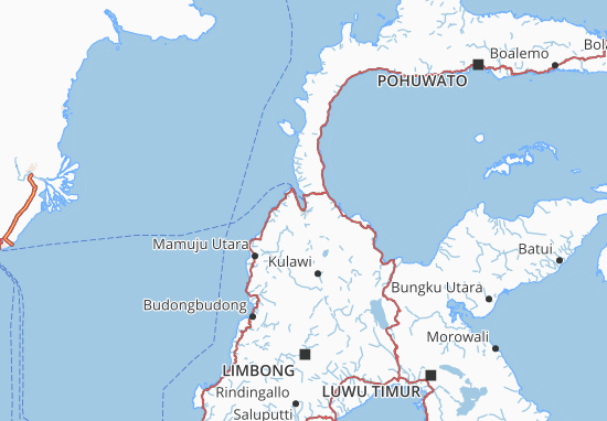 Kaart Plattegrond Kota Palu