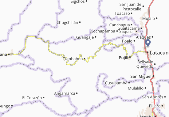 Karte Stadtplan Zumbahua