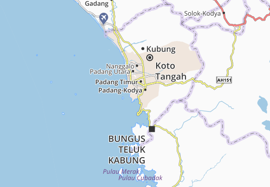 Kaart Plattegrond Padang Selatan