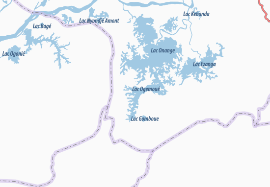 Mapa Achouka