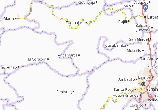 Kaart Plattegrond Angamarca