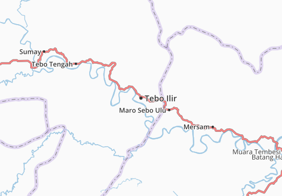 Karte Stadtplan Tebo Ilir
