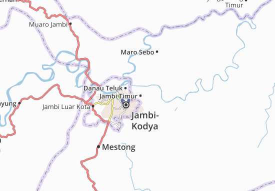 Kaart Plattegrond Jambi Timur