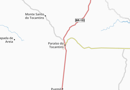 Mapa Paraíso do Tocantins