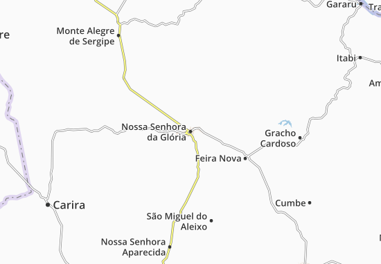 Kaart Plattegrond Nossa Senhora da Glória