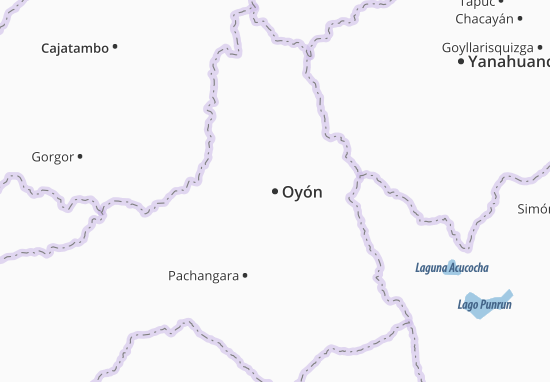 Kaart Plattegrond Oyón