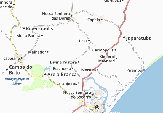 Karte Stadtplan Divina Pastora