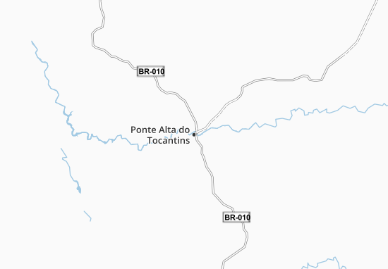 Mapa Ponte Alta do Tocantins