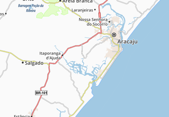 Karte Stadtplan São Cristóvão
