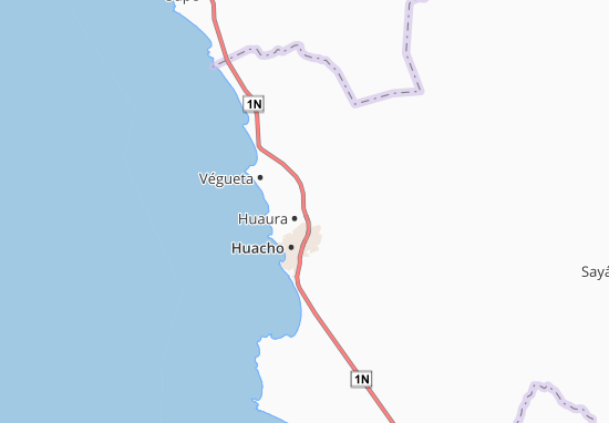 Karte Stadtplan Huaura