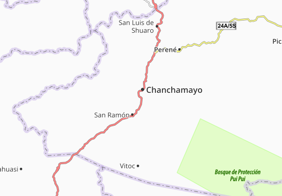 Mapa Chanchamayo
