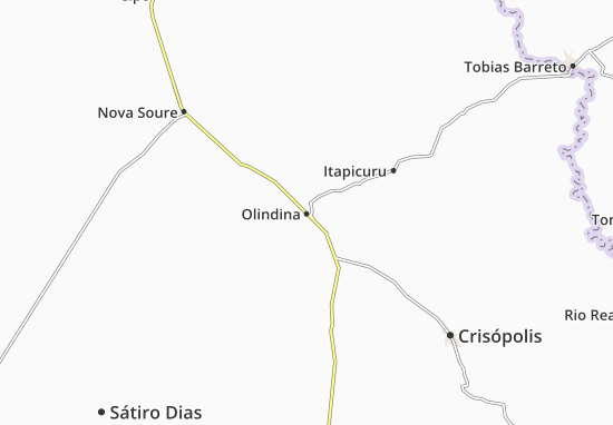Olindina Map