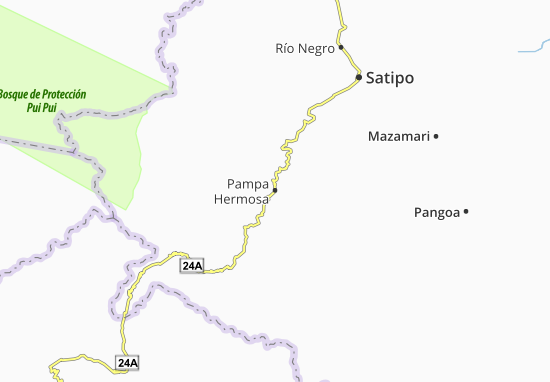 Karte Stadtplan Pampa Hermosa