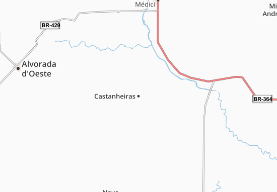 Mapa Castanheiras