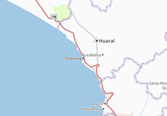 Karte Stadtplan Chancay