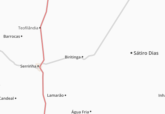 Karte Stadtplan Biritinga