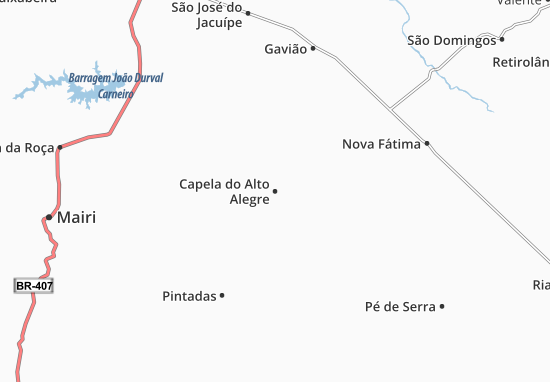 Mapa Capela do Alto Alegre