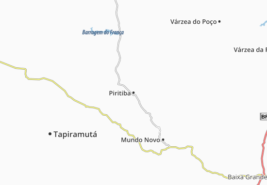 Mapa Piritiba