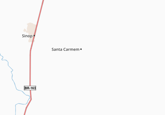 Karte Stadtplan Santa Carmem