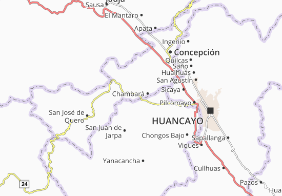 Karte Stadtplan Chambará