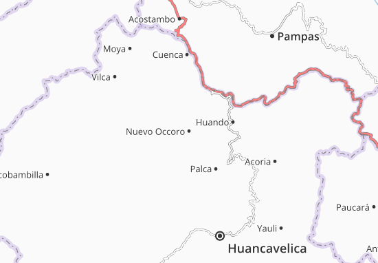 Kaart Plattegrond Nuevo Occoro