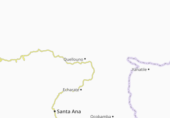 Karte Stadtplan Quellouno