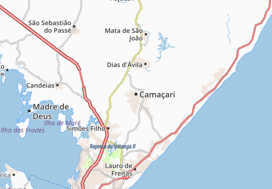 Karte Stadtplan Camaçari