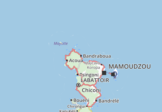 Mapa Bandraboua
