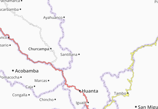 Kaart Plattegrond Santillana