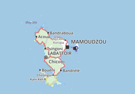 Mapa Mamoudzou