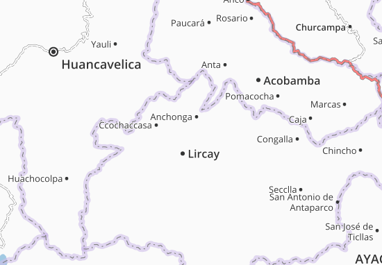 Mapa Huayllay Grande