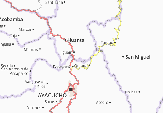 Kaart Plattegrond Huamanguilla