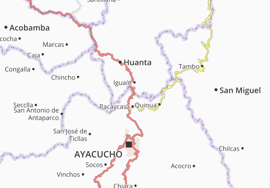 Karte Stadtplan Pacaycasa