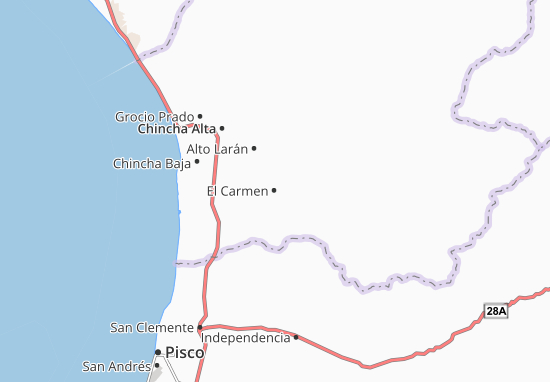 Karte Stadtplan El Carmen