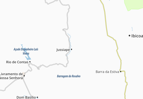 Mapa Jussiape