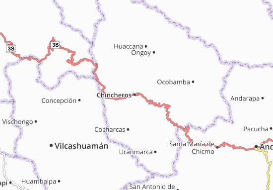 Karte Stadtplan Chincheros