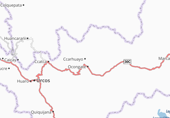 Karte Stadtplan Ccarhuayo