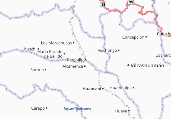 Kaart Plattegrond Cangallo