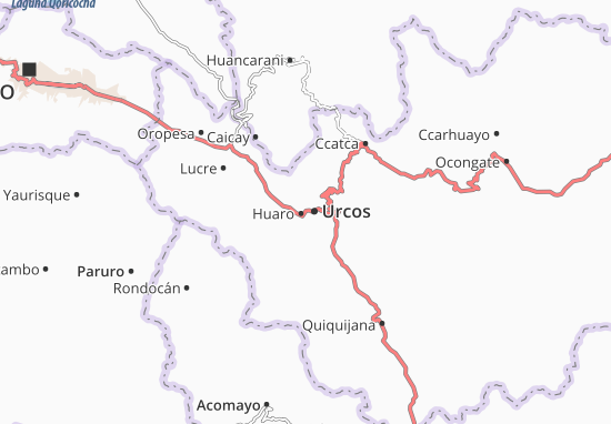 Karte Stadtplan Huaro