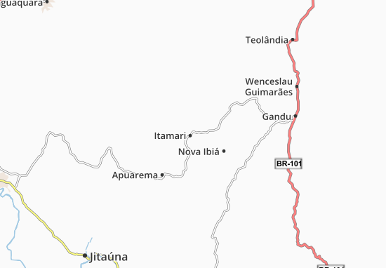 Karte Stadtplan Itamari